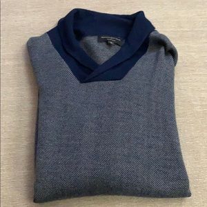 Navy Blue Banana Republic Merino Wool Sweater